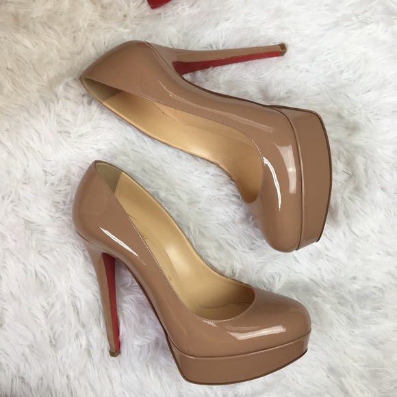 Christian Louboutin Bianca 140 Nude Patent 37 - Picture 5 of 8